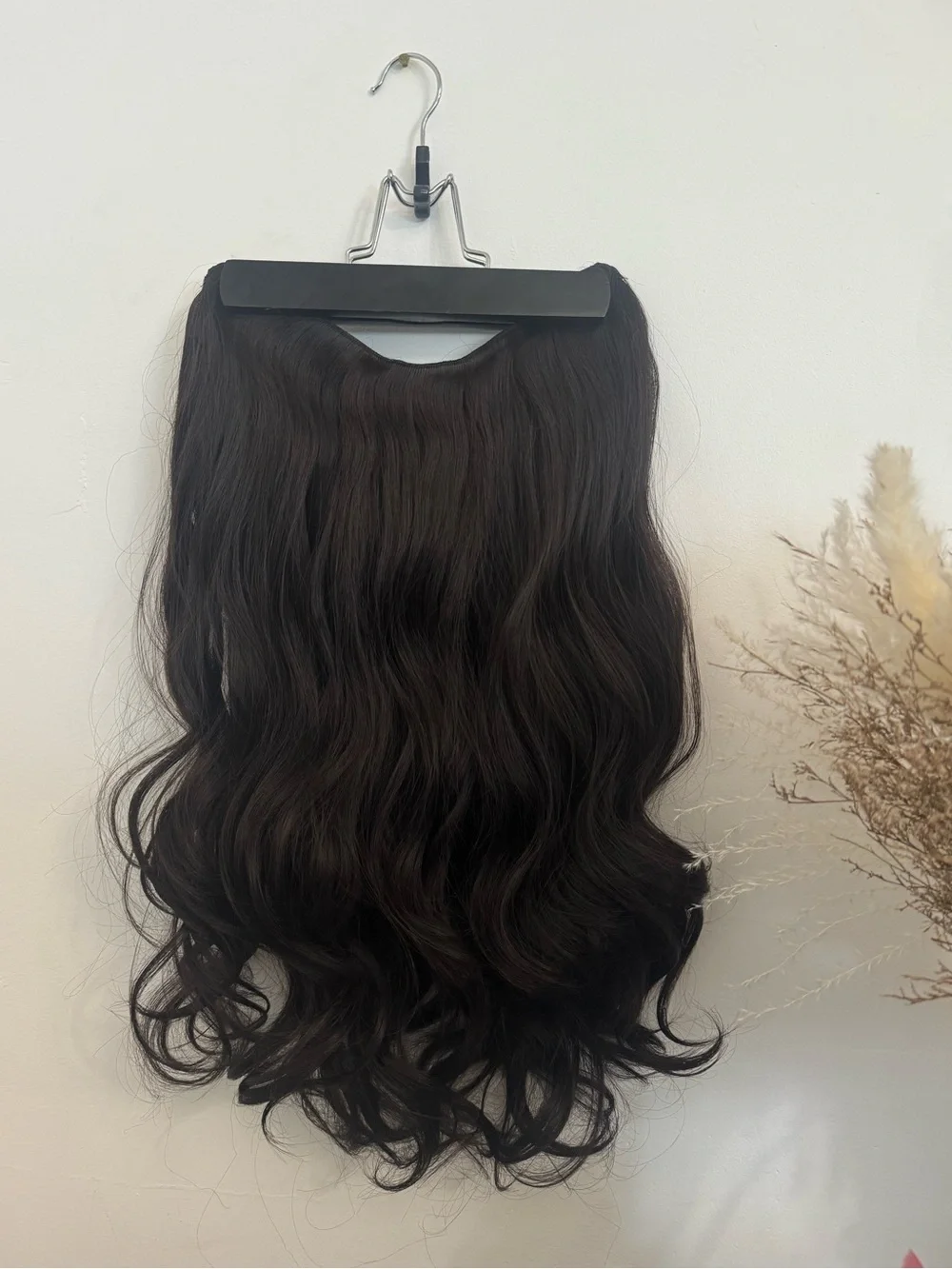 22 “ Dark Brown V Shape Clip-In Hair Extension | Long Wavy Volumizer